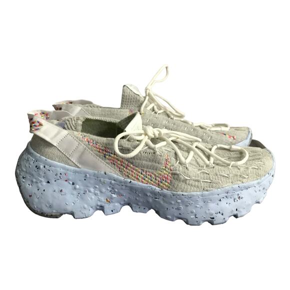 Nike Space Hippie 04 Lifestyle Shoes Womens Sneakers 9.5 Gray Baby Blue Lace Up - Picture 8 of 9